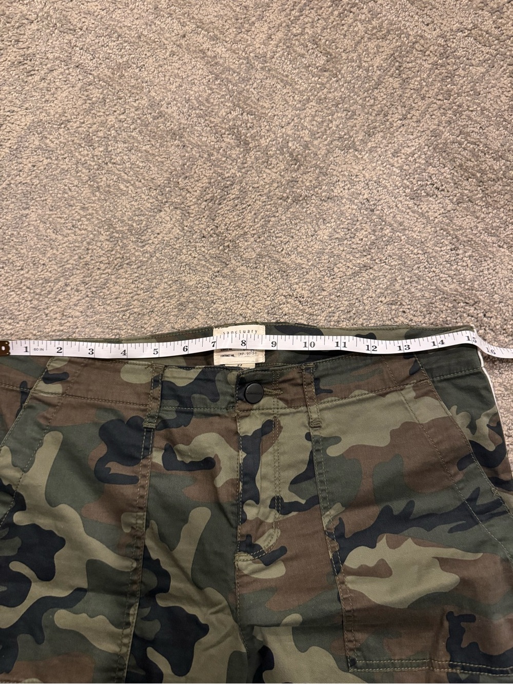 Sanctuary Rebel Camo Cargo Pants Size 27 - Picture 6 of 6